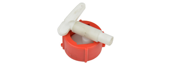 RØD HANE 45MM TIL 30 LTR DUNK