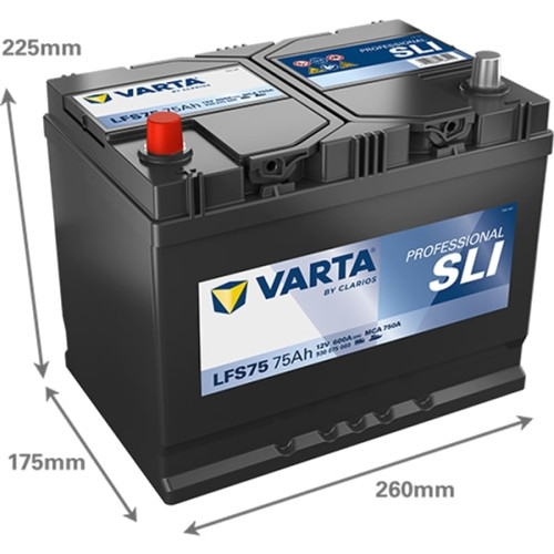 Varta start-/forbrugsbatteri 75 Ah